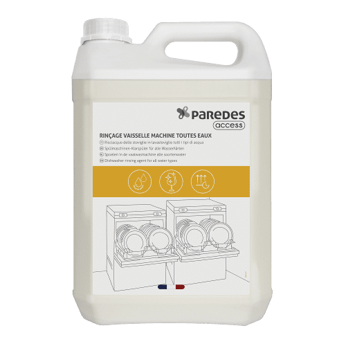 Liquide de rinçage vaisselle machine toutes eaux Paredes Access bidon de 5L photo du produit front L