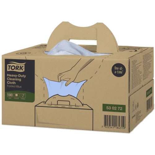 Essuyage non tissé bleu 35,5 x 41,5 cm TORK photo du produit front L