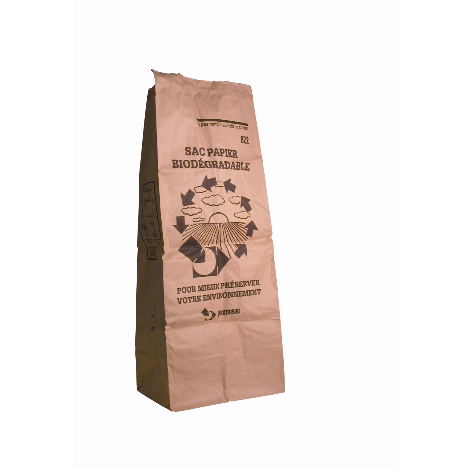 Sac papier 2 feuilles 80L traitement anti-humidité W.S - PAREDES