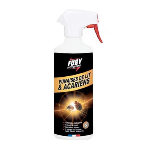 Insecticide Fury Punaises de lit & Acariens pulvérisateur de 500ml photo du produit front L
