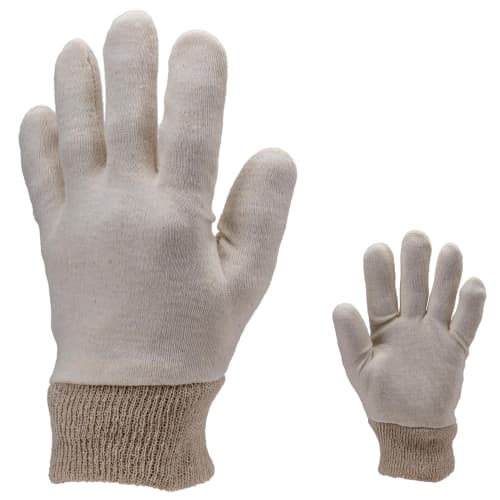 Gant de manipulation Coverguard coton beige 30g/m² taille 7/8 (femme) photo du produit front L