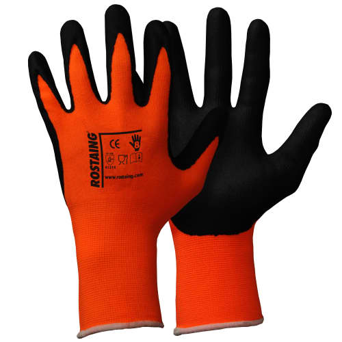 Gant de manipulation fine Rostaing Feelpro polyamide enduit mousse nitrile taille 9 photo du produit front L