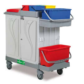 Chariot de ménage Alpha 8111 avec roues silencieuses Filmop
