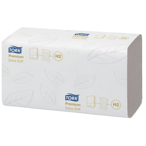 Essuie-mains plié TAD blanc 21 x 34 cm Ecolabel Tork photo du produit front L