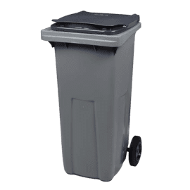 Conteneur plastique 2 roues 240L gris Rossignol