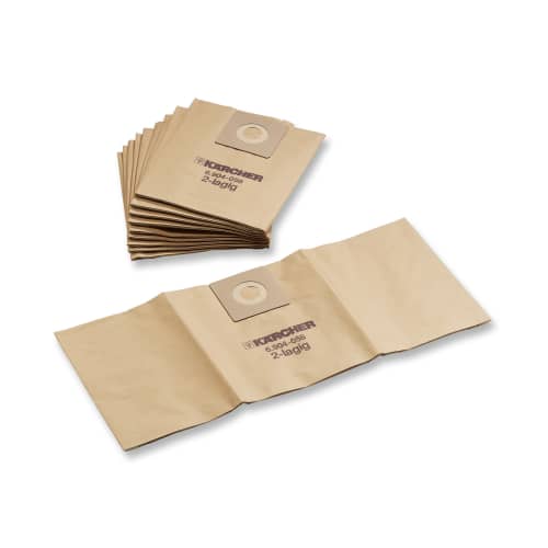Sac filtrant papier pour aspirateurs Karcher photo du produit front L