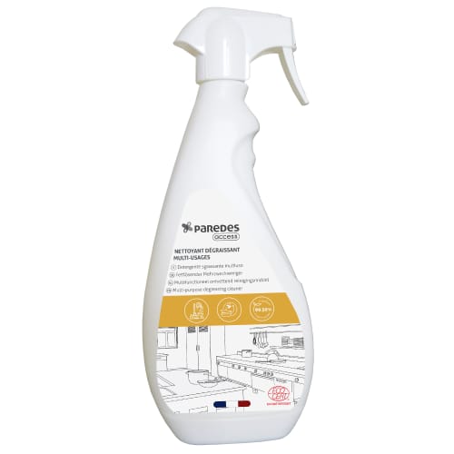 Détergent dégraissant multi-usages Ecocert Paredes Access pulvérisateur de 750ml photo du produit front L