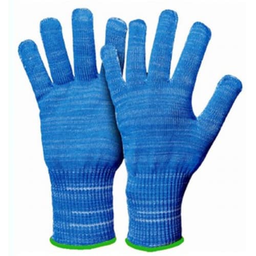 Gant protection anti-coupures alimentaire indice 5/5 fibres inox/polyéthylène/polyester bleu taille 10 photo du produit