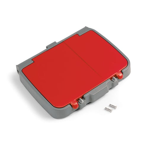 Couvercle pour support sac Filmop avec compartiment PLP 120L rouge photo du produit front L