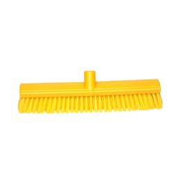Balai mi-dur 45cm jaune en fibre mi-dures Brosserie Thomas