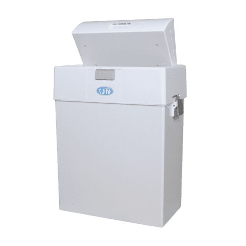 Poubelle plastique compacteur 15L blanc PROP photo du produit front L