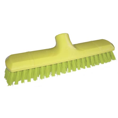 Balai lave-pont fibres dures alimentaire Maine Brosserie PLP 29cm jaune photo du produit front L