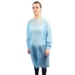 Blouse de soins PLP 25g/m² à liens élastiques poignets bleu longueur 110 cm Hopen photo du produit