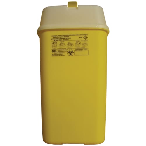 Maxi-collecteur boîte à aiguilles DASRI 10L NF X photo du produit front L