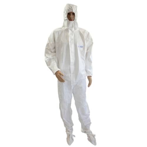 Combinaison de protection Sprayguard type 4 surbottes Indutex blanc taille S photo du produit front L