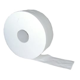 Papier toilette rouleau géant blanc 2 plis 380m prédécoupé 9,7 x 20 cm certifié Ecolabel photo du produit