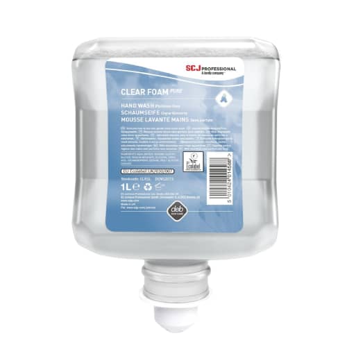 Mousse lavante Ecolabel SC Johnson Professional Clear Foam Pure recharge de 1000ml photo du produit front L