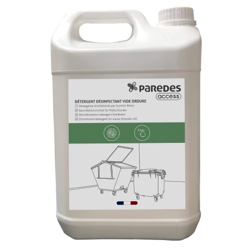 Détergent désinfectant vide ordure Paredes Access bidon de 5L photo du produit front L