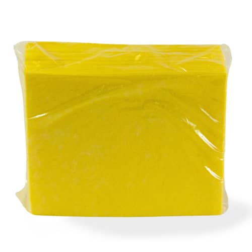 Essuyage non tissé lavettes jaunes 32 x 38 cm Paredes photo du produit front L