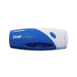 Distributeur mural PVC multi-produits usage unique bleu et blanc photo du produit back S