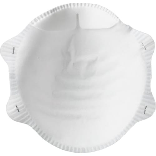 Masque de protection anti-poussières FFP1 NR D forme coque sans soupape photo du produit Back View L