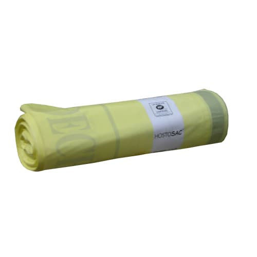 Sac plastique DASRI 110L jaune 28µm NF X photo du produit