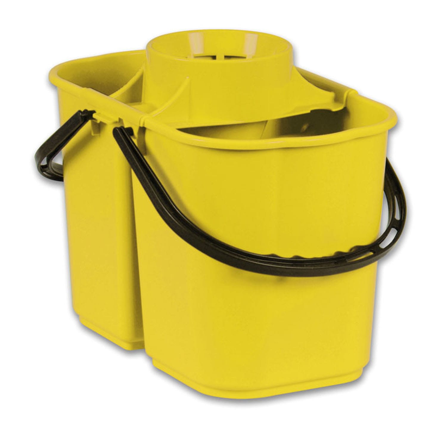 Seau bi-bac PLP 8L + 6L avec essoreur jaune Filmop photo du produit