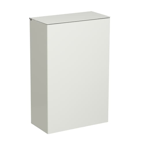Corbeille murale métal 10L blanc Rossignol photo du produit front L