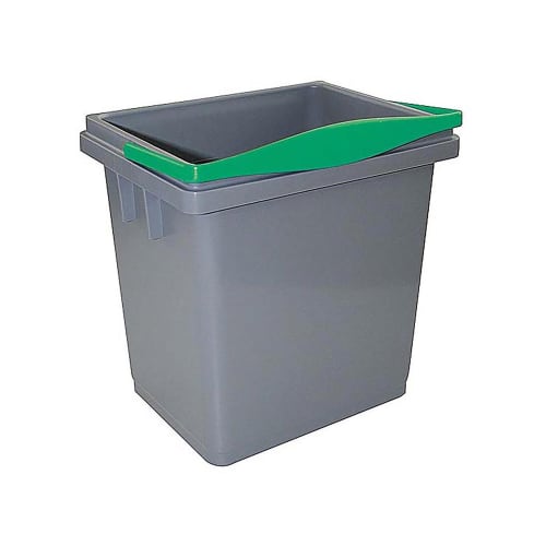 Seau PLP 4L gris anse vert Filmop photo du produit front L