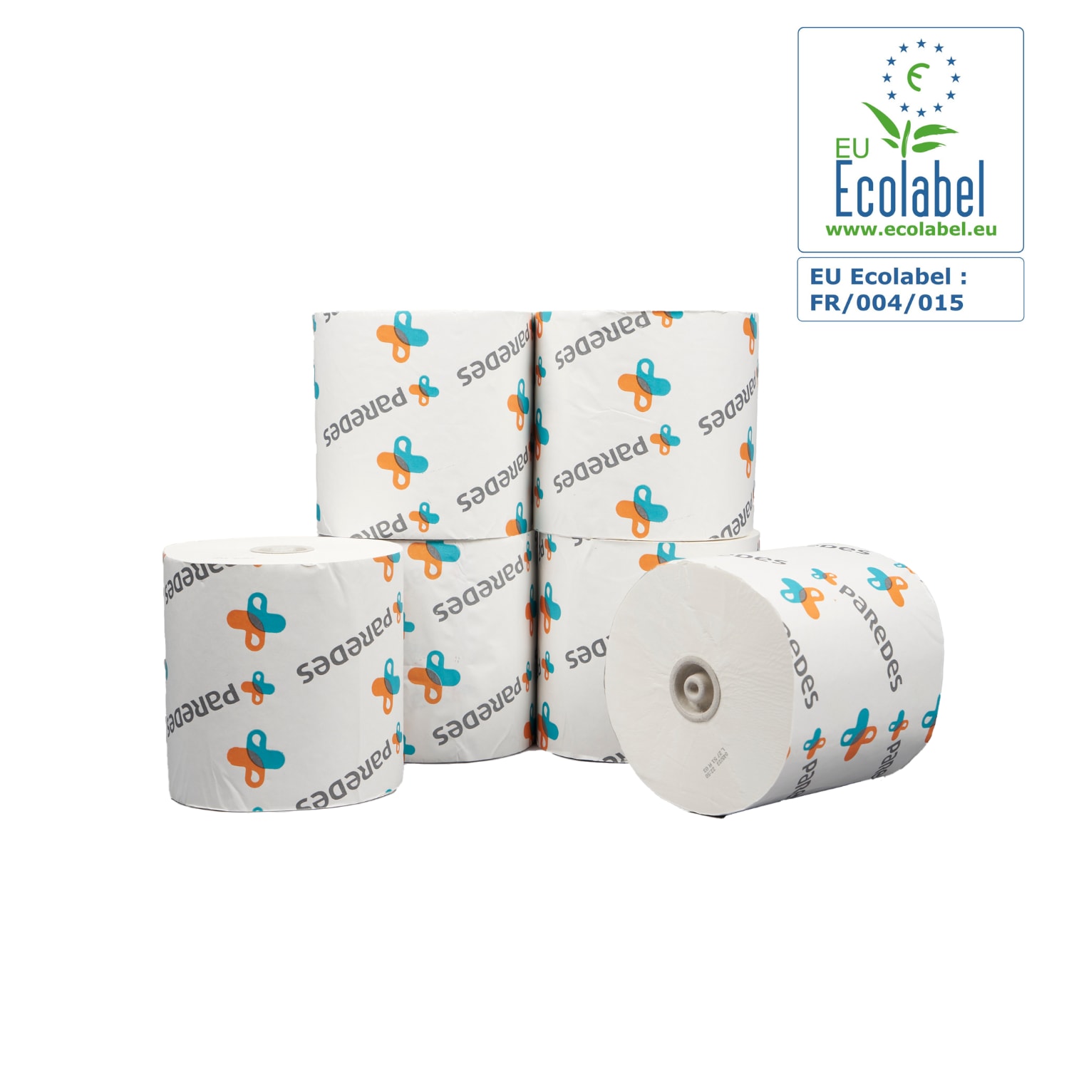 Essuie-mains rouleau blanc 200m certifié Ecolabel Paredes photo du produit