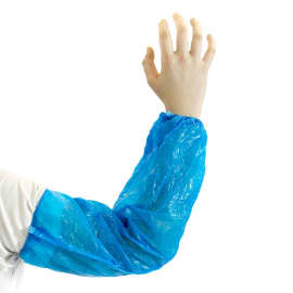 Manchette PE Paredes 25µm bleu 50 x 20 cm taille L