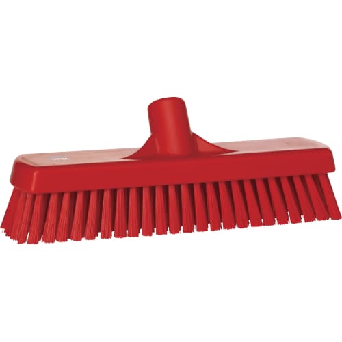 Balai lave-pont fibres dures alimentaire PLP 30,5cm rouge Vikan photo du produit front L
