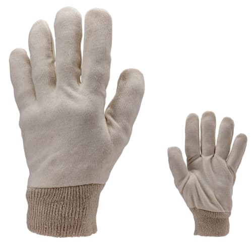 Gant de manipulation Coverguard coton beige 40g/m² taille 7/8 (femme) photo du produit front L