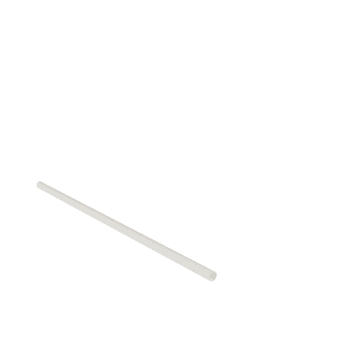 Paille papier blanche 20 cm Aluplast photo du produit front L