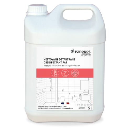 Nettoyant Détartrant désinfectant Paredes Access bidon de 5L photo du produit front L