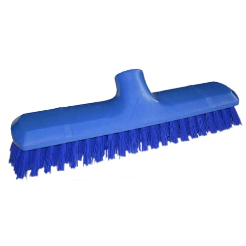 Balai lave-pont fibres dures alimentaire Maine Brosserie PLP 29cm bleu photo du produit front L