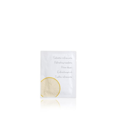 serviette rafraîchissante Freshener / Rince doigts / Erfrischungstuch  (citron) type 1