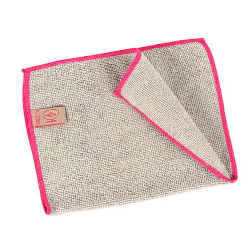 Essuyage microfibre Mini 200 gris surjet rouge 23 x 35 cm Decitex photo du produit front L