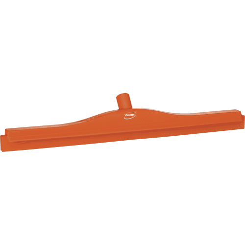 Raclette double lame alimentaire PLP caoutchouc 60cm orange Vikan photo du produit front L