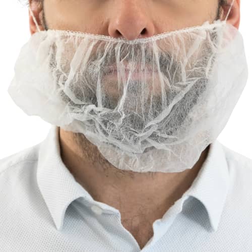 Cache-barbe PLP 16g/m² blanc Paredes photo du produit front L