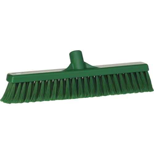 Balai fleuré fibres souples alimentaire PLP 41cm vert Vikan photo du produit front L