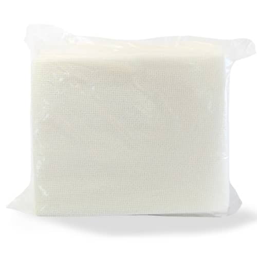 Lavette non tissée ajourée blanc pliage V Paredes photo du produit front L