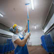 Manche télescopique à passage d'eau aluminium PLP 160 à 278 cm bleu Vikan photo du produit back S