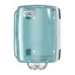 Distributeur d'essuyage dévidage central Tork M2 turquoise/blanc photo du produit