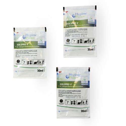 Détergent neutre Ecolabel Hygiène et Nature Solspro V Fruits Exotiques dose 20ml photo du produit front L