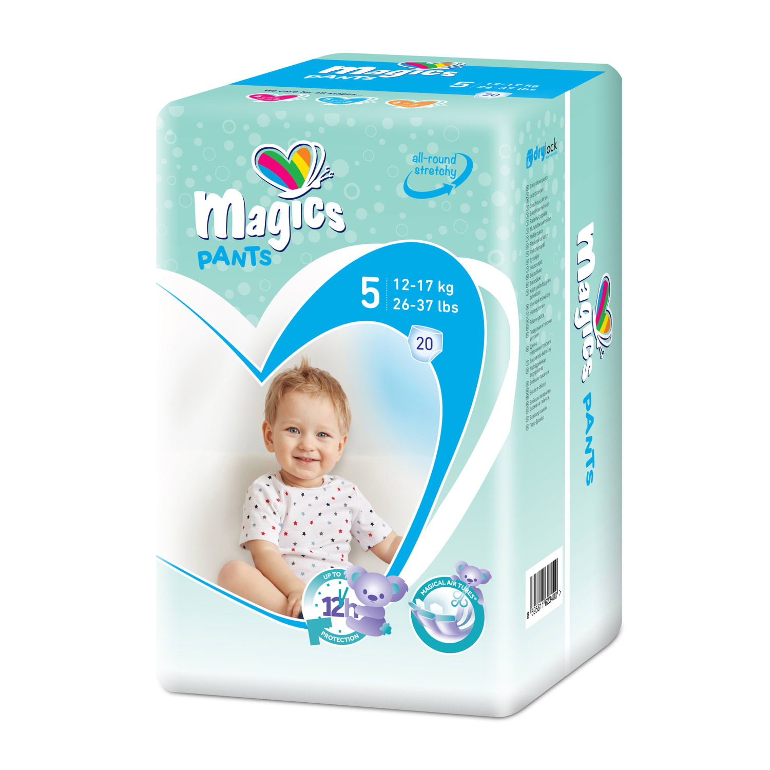 Couche culotte Premium Magical Tubes T5 junior - x20