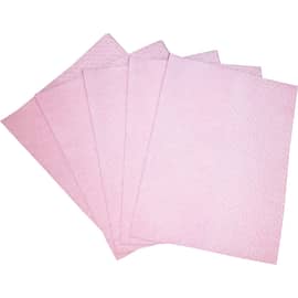 Carré d'essuyage Airlaid Paredes 57g/m² gaufré rose 29 x 38 cm