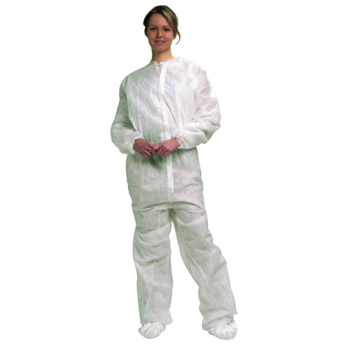 Combinaison de travail Poligard Indutex PLP 40g/m² blanc taille XL photo du produit front L
