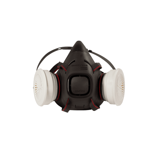 Demi-masque de protection anti-gaz HM501 Honeywell taille M système cartouche Click-fit photo du produit front L