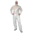Combinaison de protection Sprayguard type 4-B cagoule élastiquée double passe-pouces élastiques poignets taille chevilles blanc taille XL photo du produit